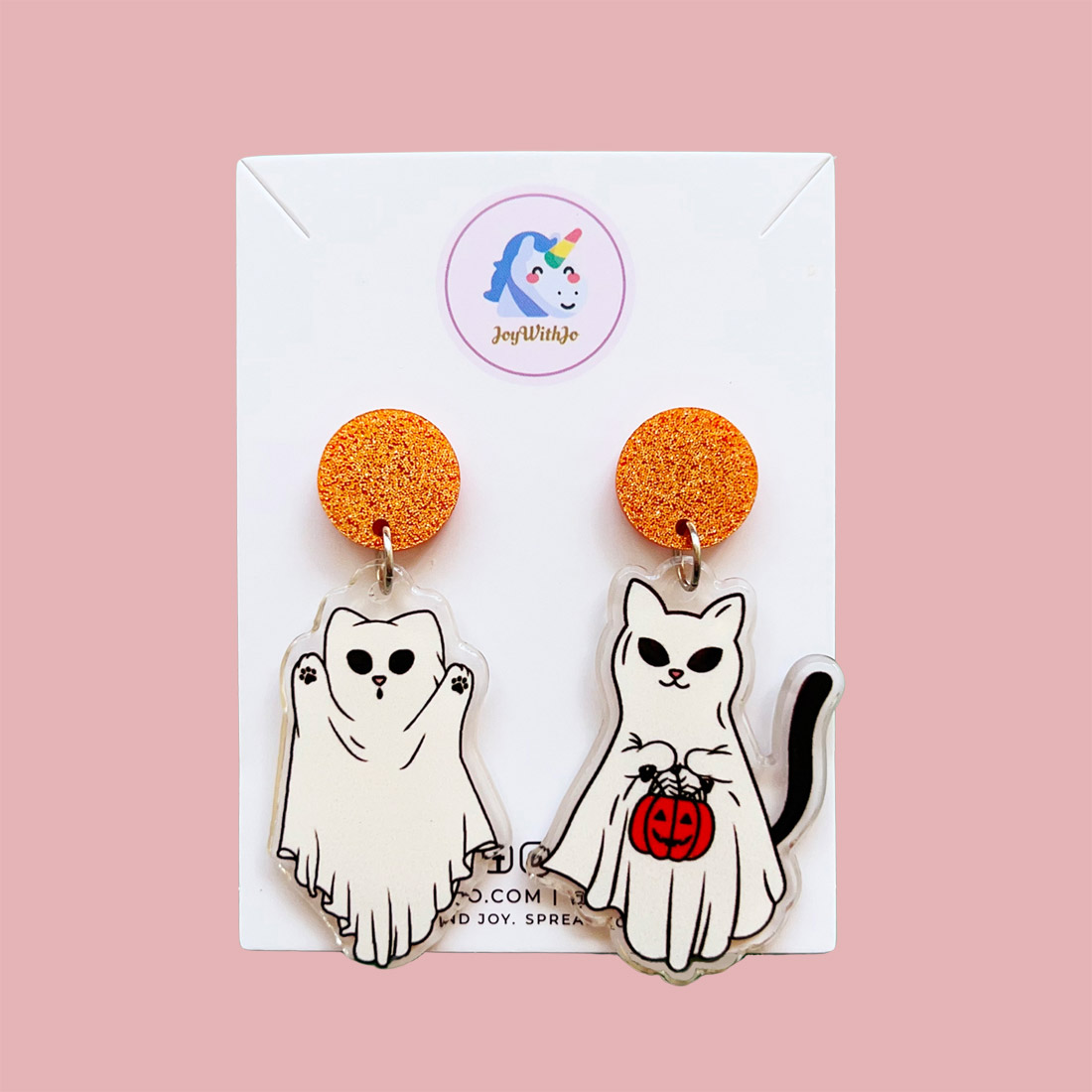 cute-mismatched-ghost-cats-halloween-earrings cute-mismatched-ghost-cats-halloween-earrings