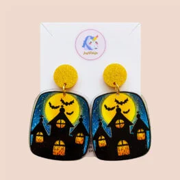 haunted-house-acrylic-earrings-halloween-earrings