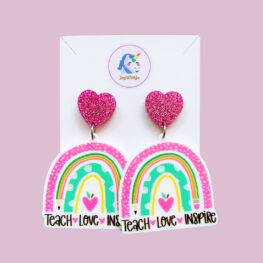 teach-love-inspire-rainbow-teacher-earrings-pink