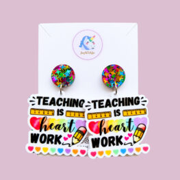 teaching-is-heart-work-teacher-earrings