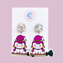 too-cute-unicorn-witch-on-broomstick-halloween-earrings