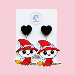 too-cute-witch-cat-on-broomstick-halloween-earrings-red