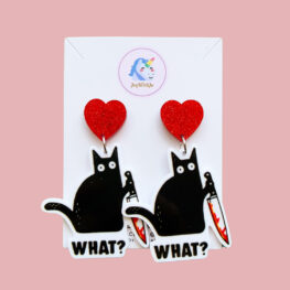 what-funny-black-cat-knife-halloween-earrings