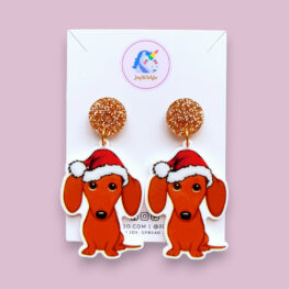 too-cute-dachshund-dog-christmas-earrings
