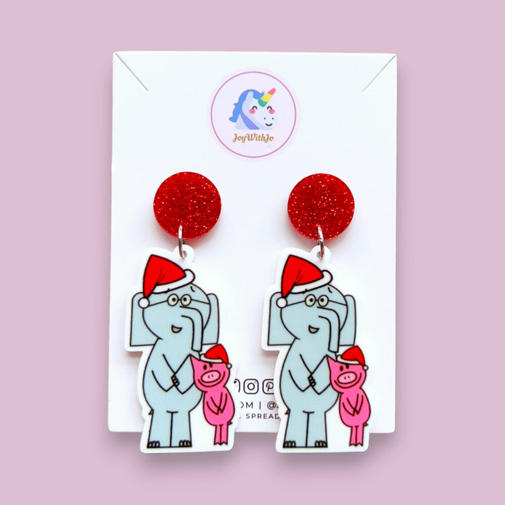 too-cute-elephant-and-piggie-christmas-earrings