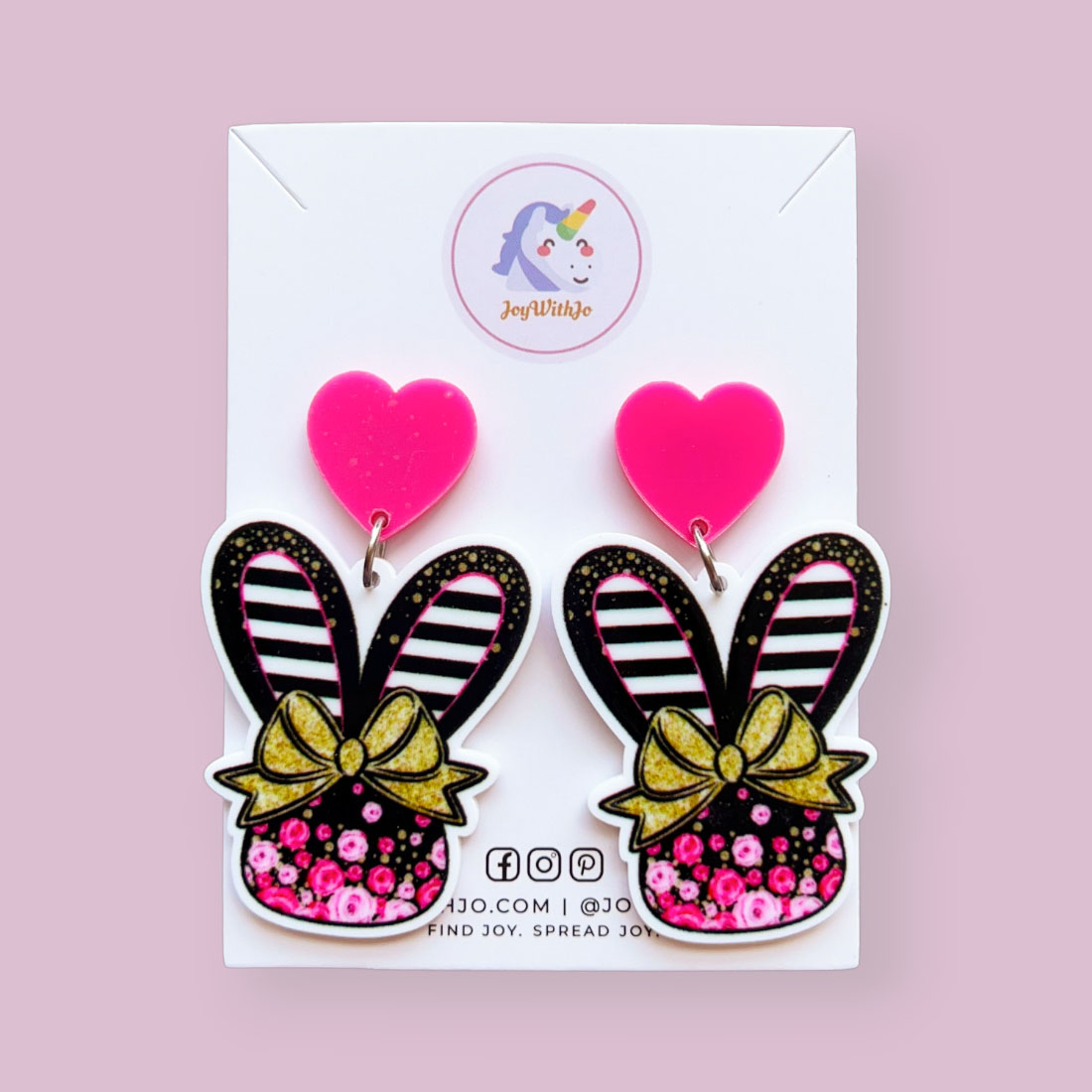 a-floral-kind-of-easter-bunny-striped-easter-earrings a-floral-kind-of-easter-bunny-striped-easter-earrings