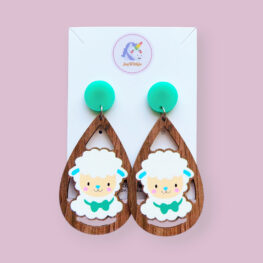 cute-lamb-wood-easter-earrings