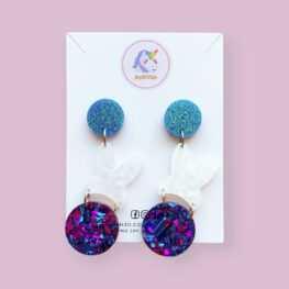foil-glitter-rabbit-acrylic-earrings-blue