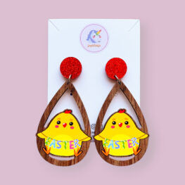 happy-easter-chick-wood-easter-earrings