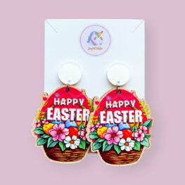 happy-easter-floral-basket-wood-easter-earrings