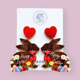 happy-easter-floral-bunny-wood-easter-earrings
