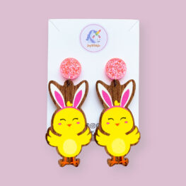 too-cute-easter-chick-wood-easter-earrings