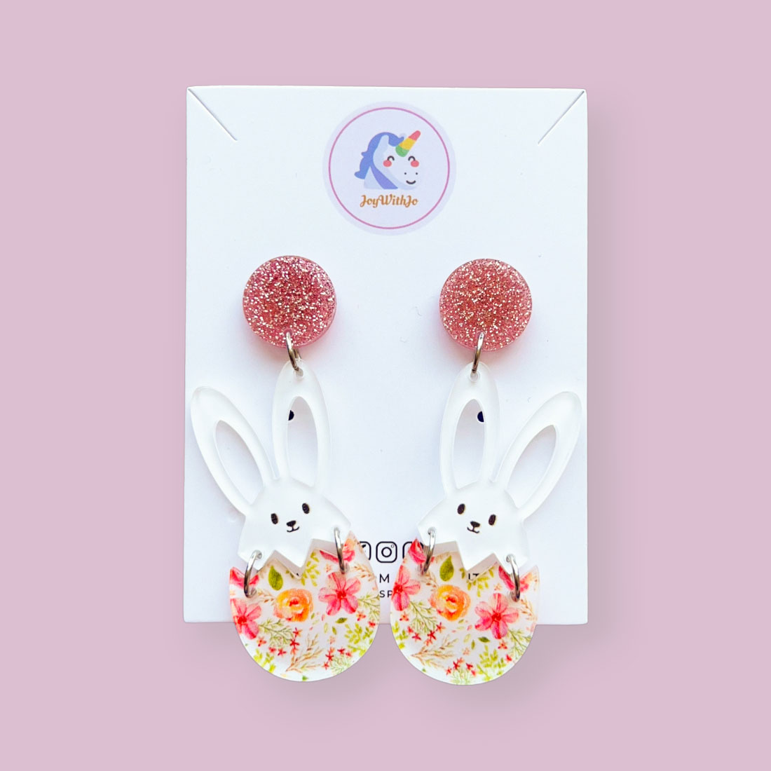 too-cute-pink-floral-easter-egg-rabbit-earrings too-cute-pink-floral-easter-egg-rabbit-earrings