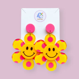 smile-and-be-happy-floral-earrings-acrylic-earrings-yellow