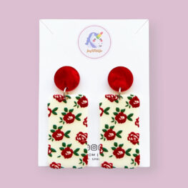 cute-rose-pattern-floral-earrings