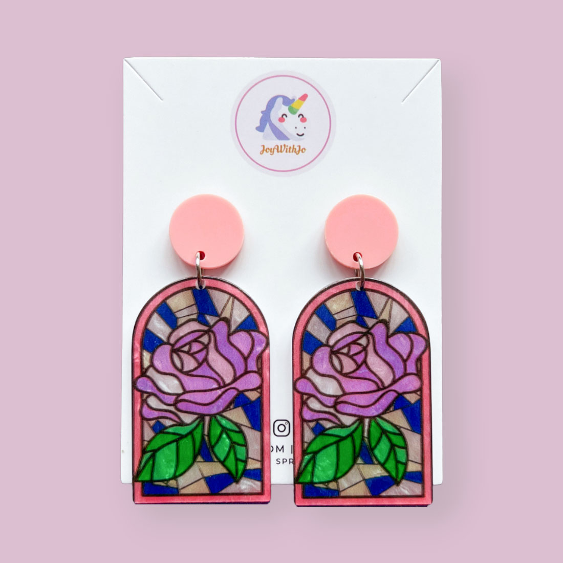 stained-glass-inspired-unique-floral-earrings-red-purple stained-glass-inspired-unique-floral-earrings-red-purple