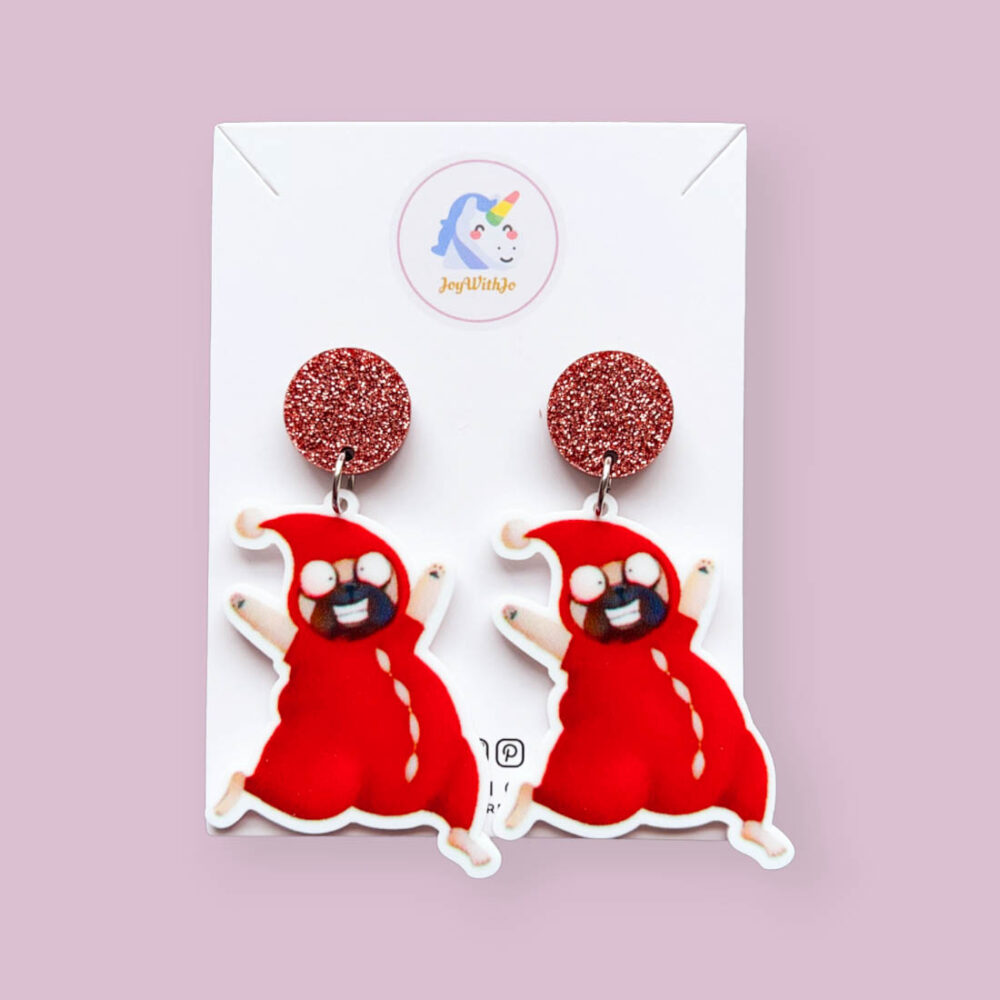 christmas-pig-the-pug-book-week-earrings