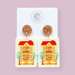 i-have-lived-in-books-quote-earrings