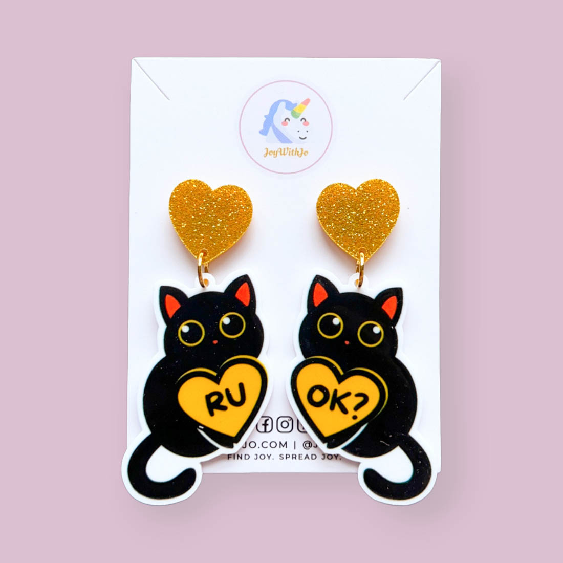 cute-black-cat-r-u-ok-earrings cute-black-cat-r-u-ok-earrings
