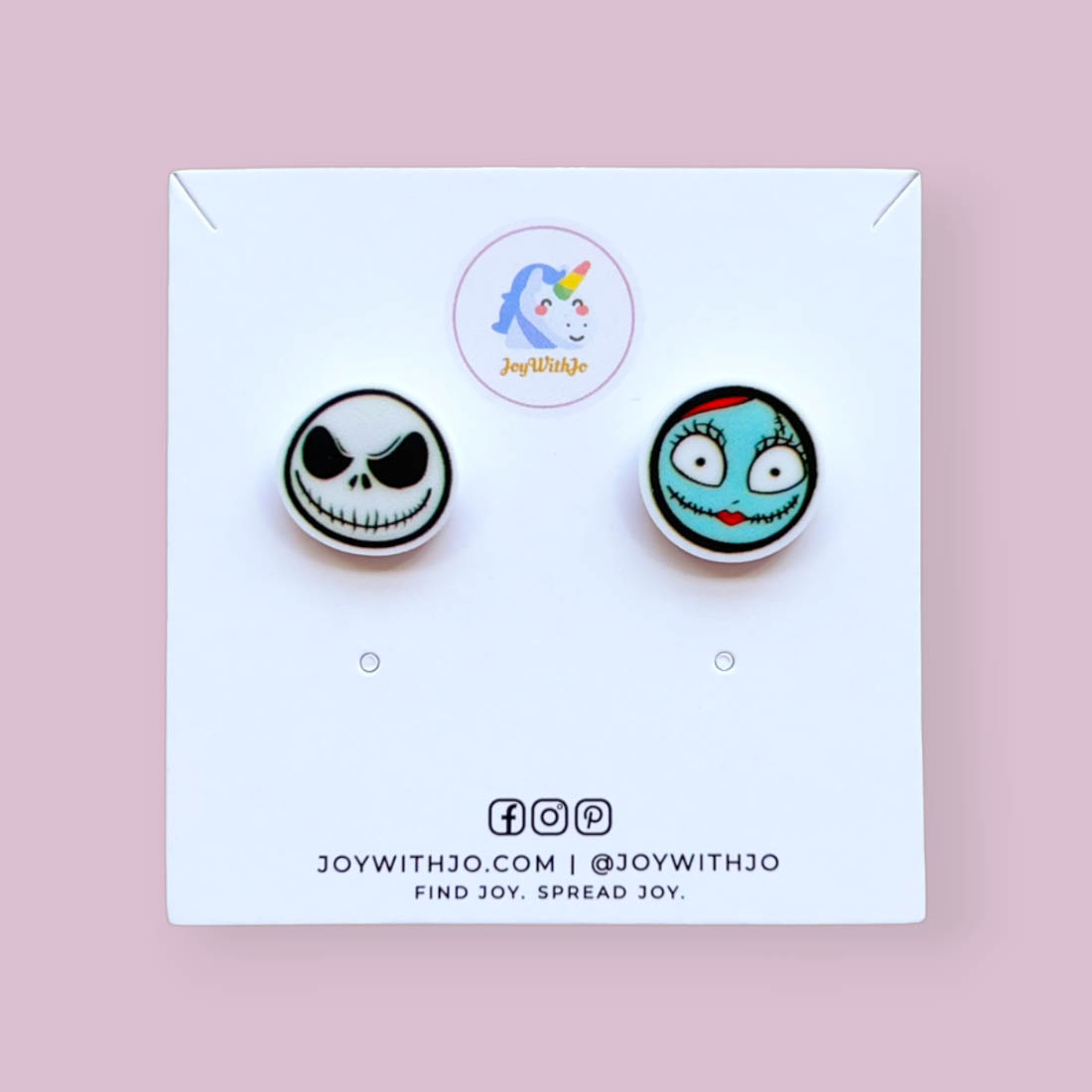 jack-and-sally-halloween-earrings-stud-earring jack-and-sally-halloween-earrings-stud-earring