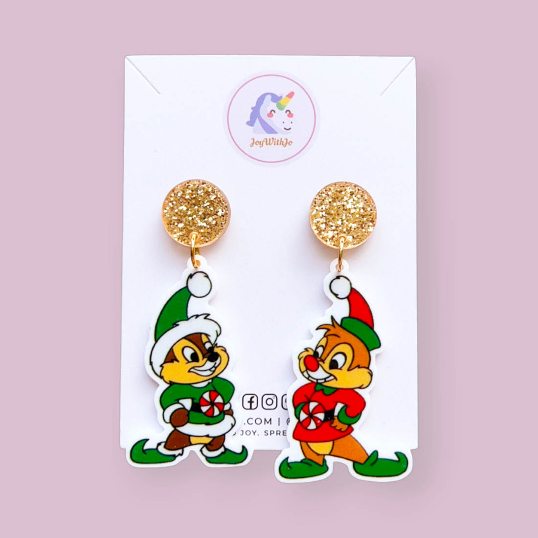 cute-chip-and-dale-christmas-earrings cute-chip-and-dale-christmas-earrings