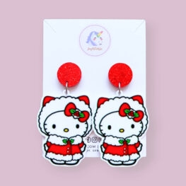 cute-hello-kitty-christmas-earrings