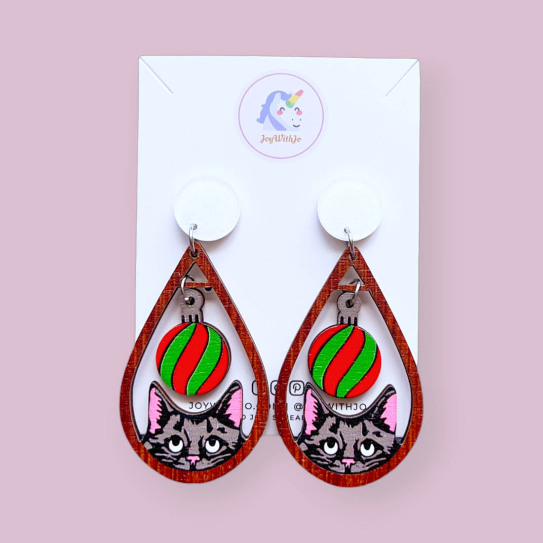 Funny christmas earrings on sale