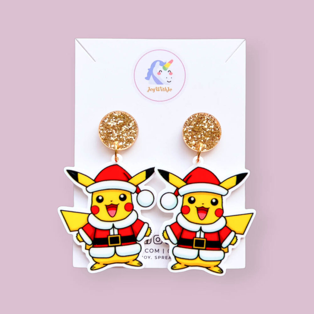 too-cute-santa-pikachu-christmas-earrings
