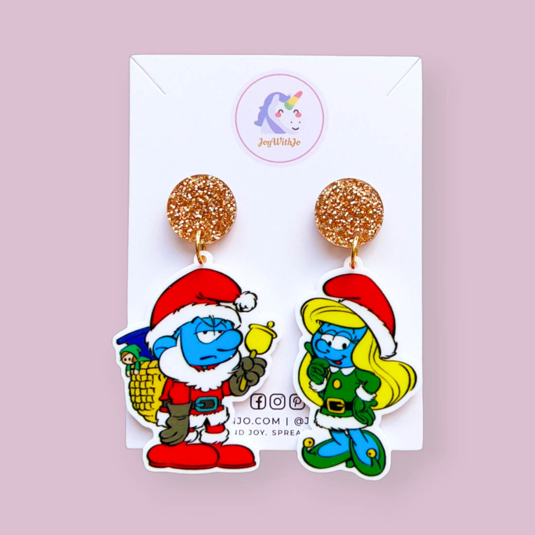 too-cute-the-smurfs-christmas-earrings too-cute-the-smurfs-christmas-earrings
