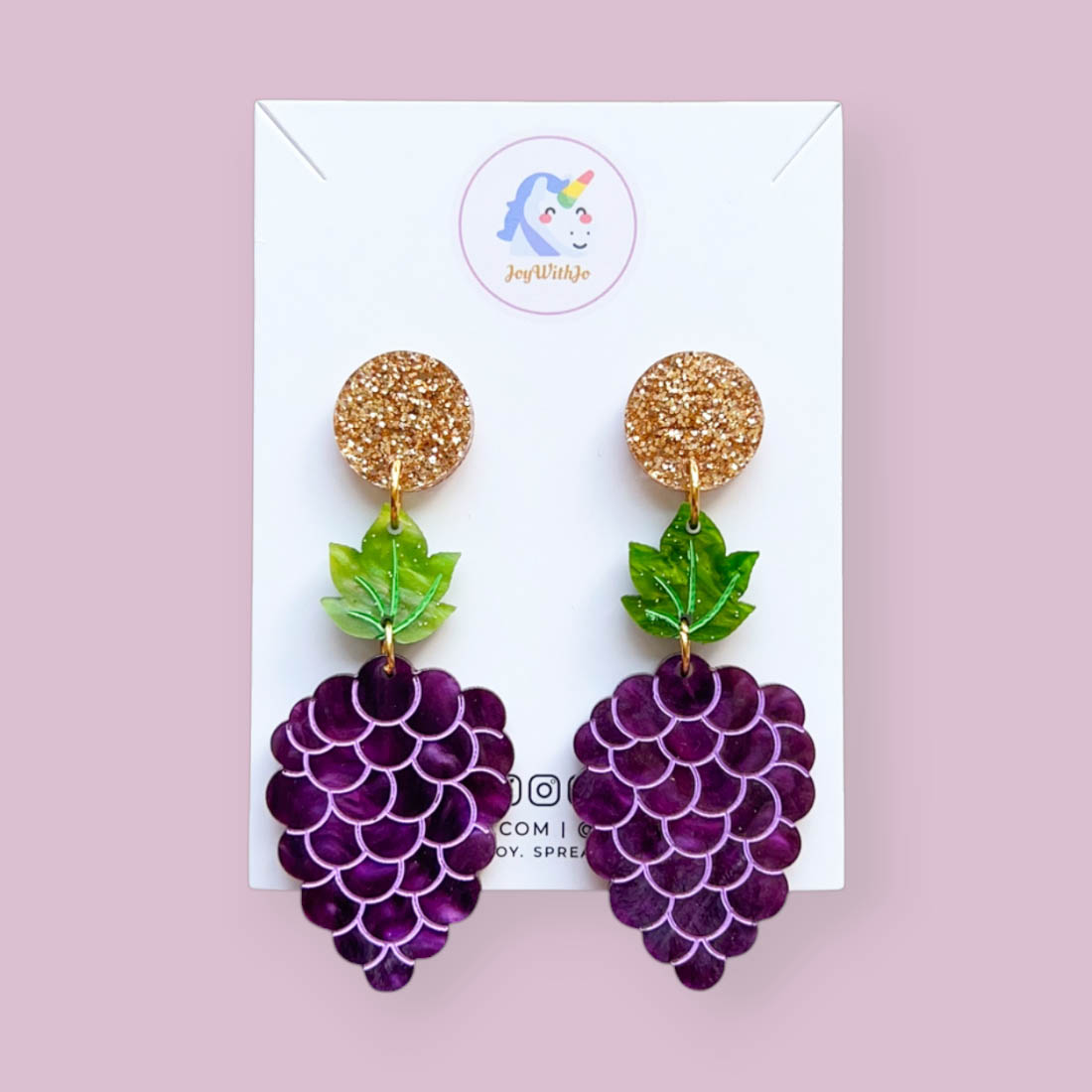 acrylic-grapes-earrings acrylic-grapes-earrings