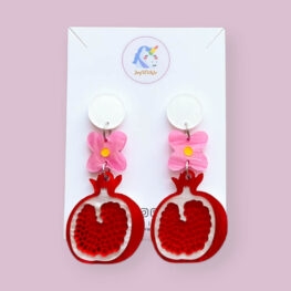 layered-acrylic-pomegranate-earrings