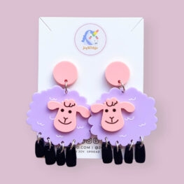 too-cute-sheep-acrylic-earrings-purple