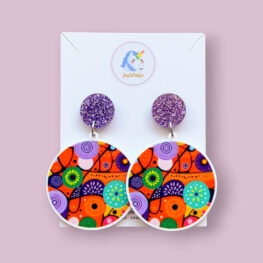 abstract-dot-art-inspired-naidoc-earrings-orange