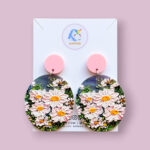 Joy With Jo Reviews phoebe embossed acrylic floral earrings