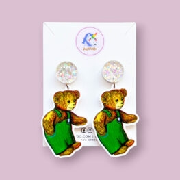 book-week-teddy-bear-corduroy-earrings