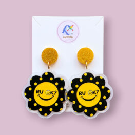 cute-polka-dots-floral-r-u-ok-earrings-acrylic-earrings