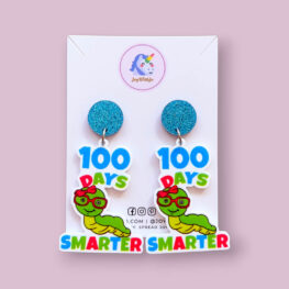 100-days-smarter-bookworm-teacher-earrings