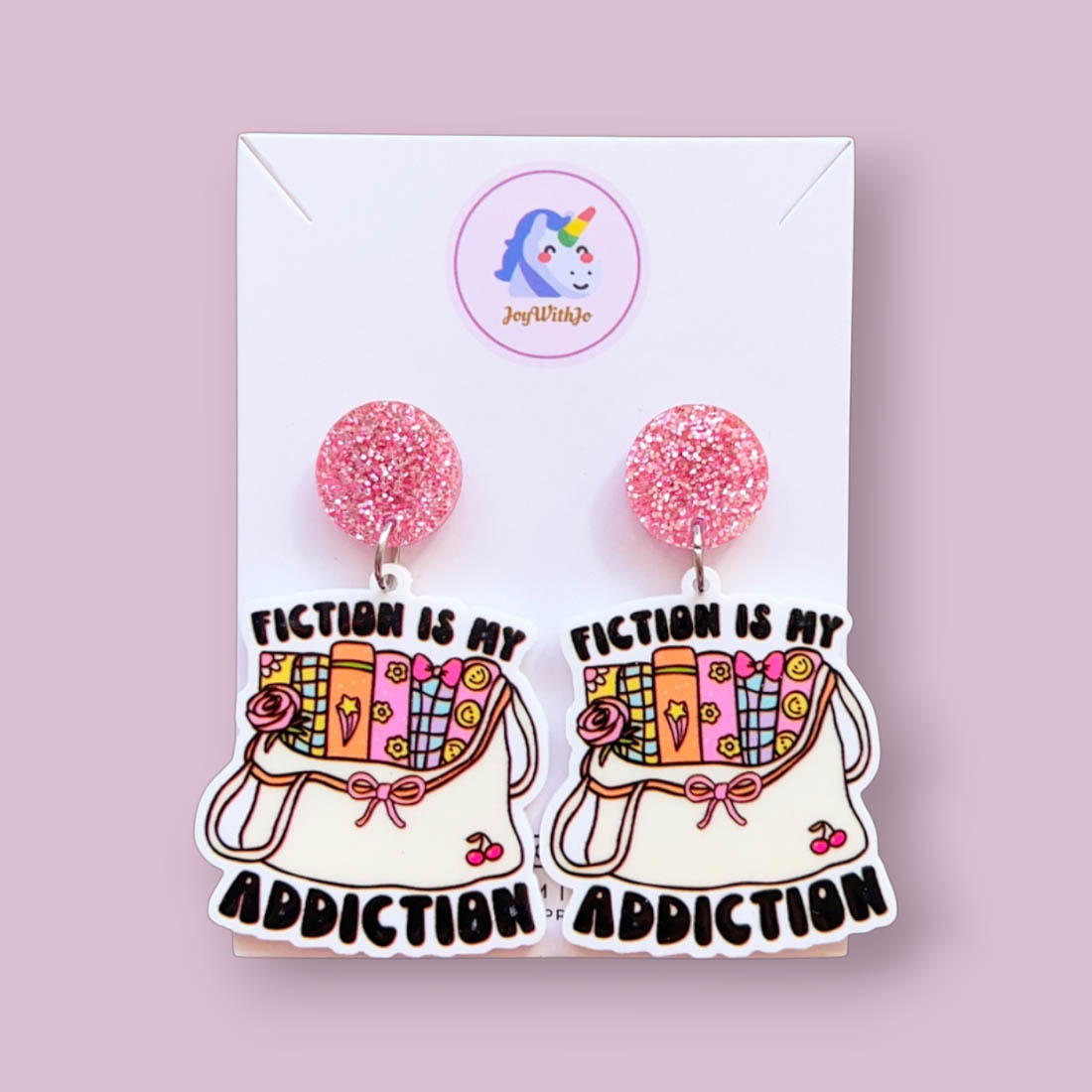 fiction-is-my-addition-book-earrings fiction-is-my-addition-book-earrings
