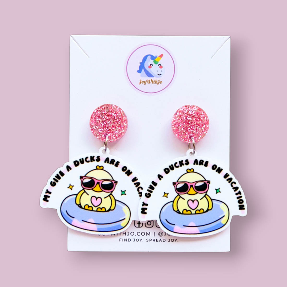 my-give-a-ducks-are-on-vacation-funny-quirky-earrings my-give-a-ducks-are-on-vacation-funny-quirky-earrings