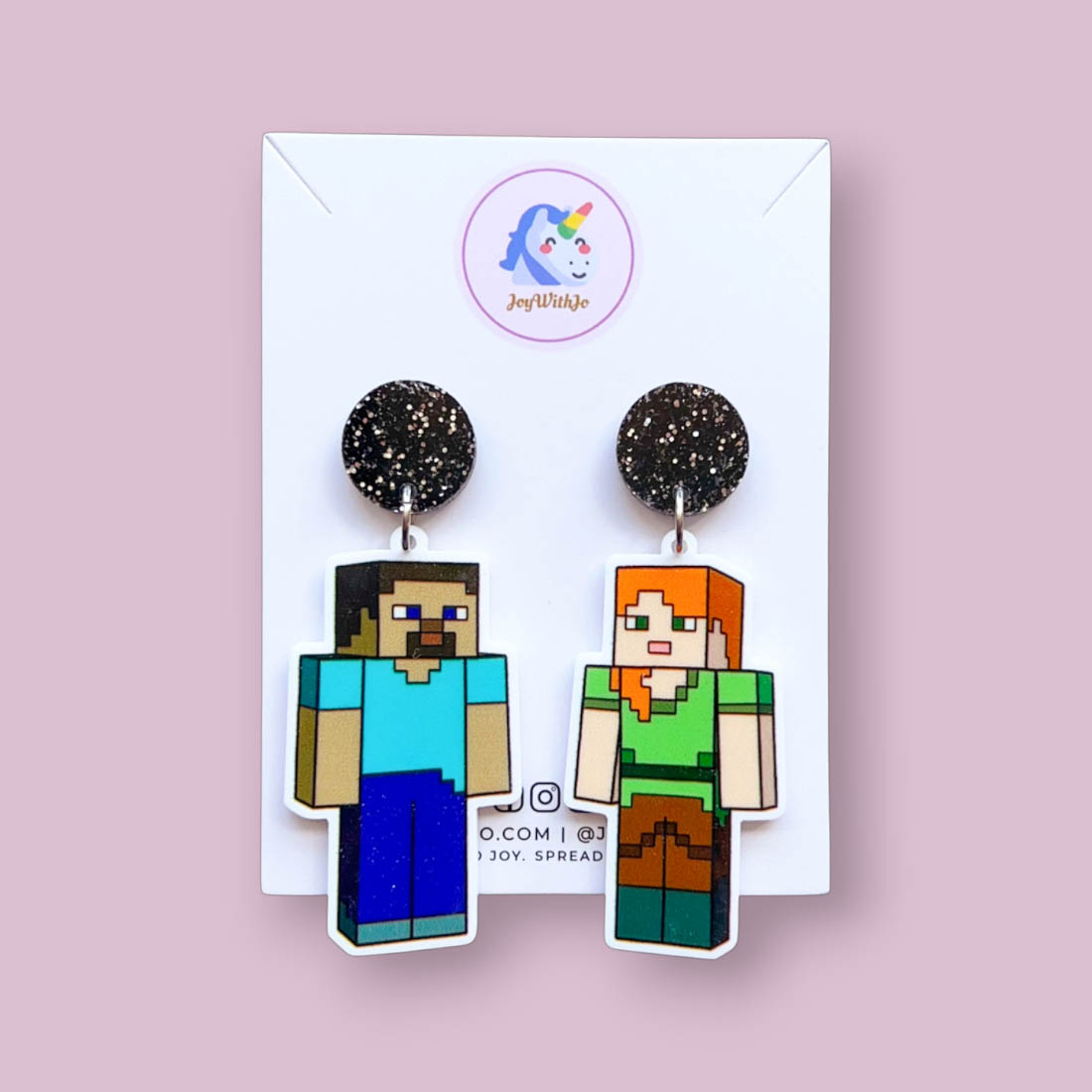 steve-and-alex-minecraft-earrings steve-and-alex-minecraft-earrings