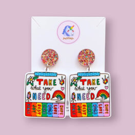 take-what-you-need-quote-inspirational-earrings