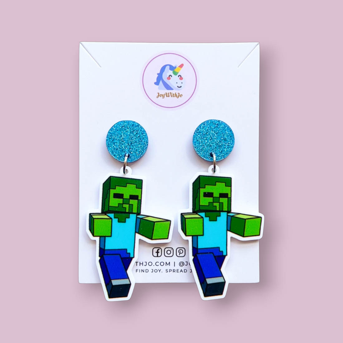 zombie-minecraft-earrings zombie-minecraft-earrings