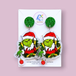 glitter-acrylic-grinch-in-wreath-christmas-earrings-2