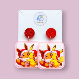 merry-christmas-eevee-and-pikachu-christmas-earrings