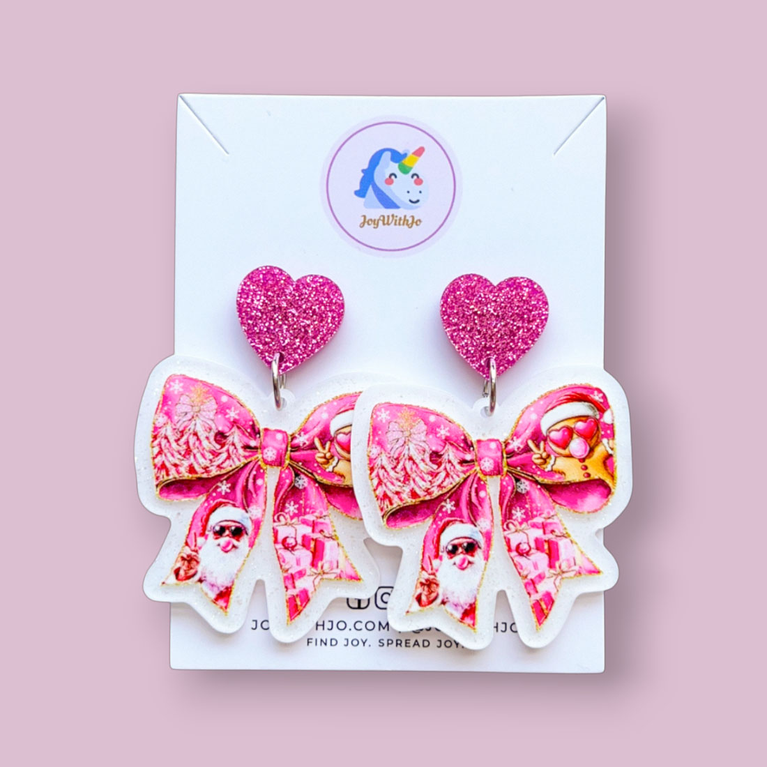 too-cute-christmas-bow-santa-christmas-earrings too-cute-christmas-bow-santa-christmas-earrings