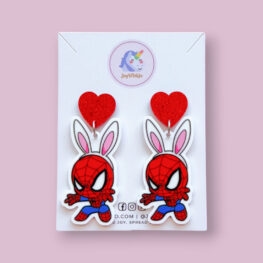 funny-spidey-easter-earrings