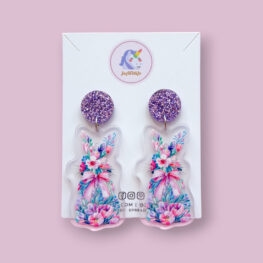 watercolour-floral-easter-bunny-easter-earrings