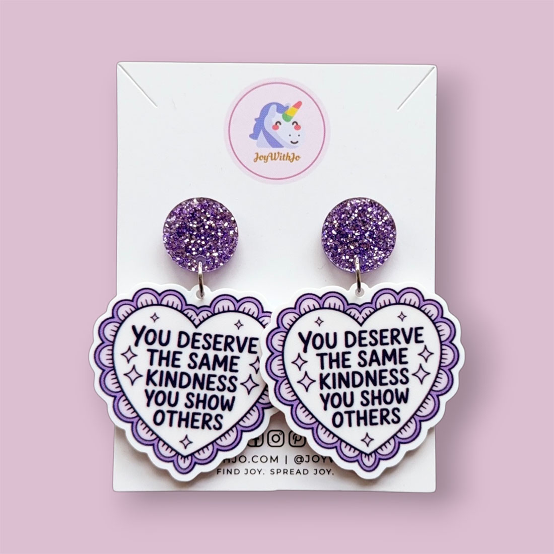 you-deserve-the-same-kindness-inspirational-earrings you-deserve-the-same-kindness-inspirational-earrings